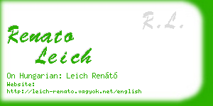 renato leich business card